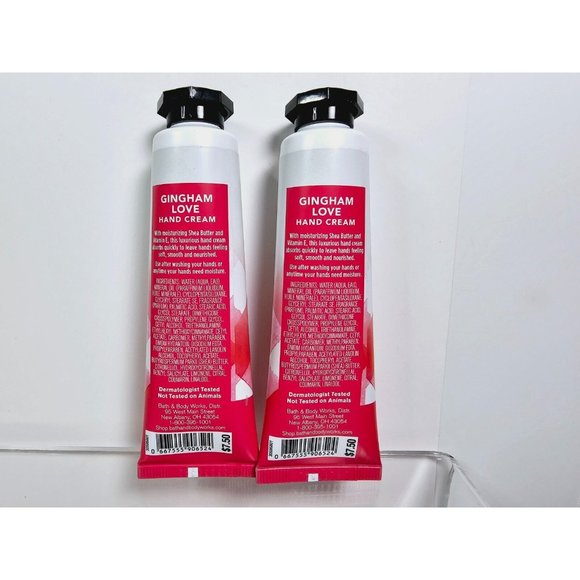 2 GINGHAM LOVE Bath & Body Works 1oz Shea Butter Hand Cream Set NEW - Picture 6 of 6